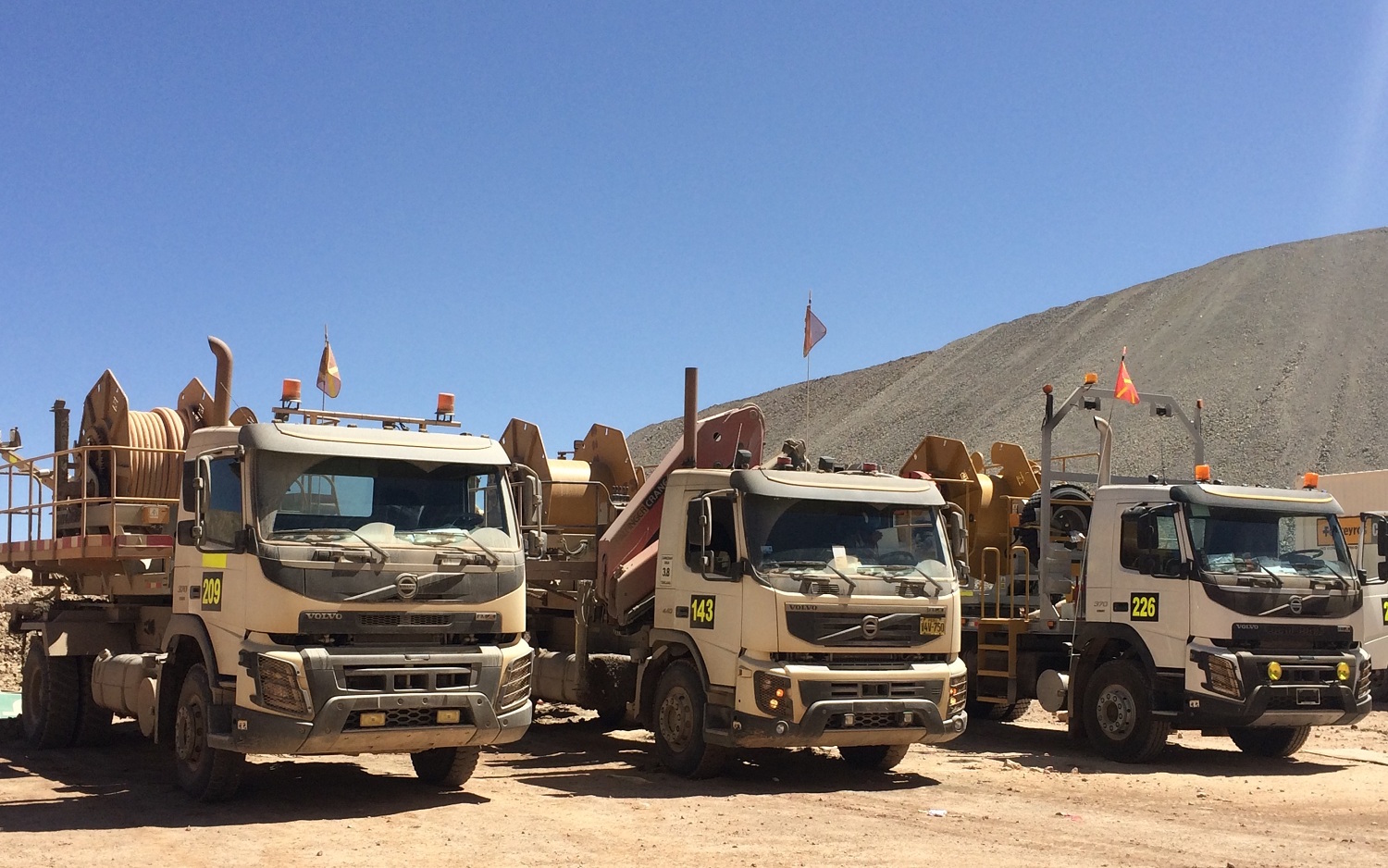 Deliveries of FMA equipment in mining Peru 2017